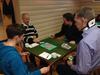 Egil Aarvold og Scheie senior, Espen Branderud med ryggen mot "veggen"