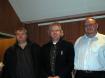 The winners Ole, Geo with the tournament director Per Nordland